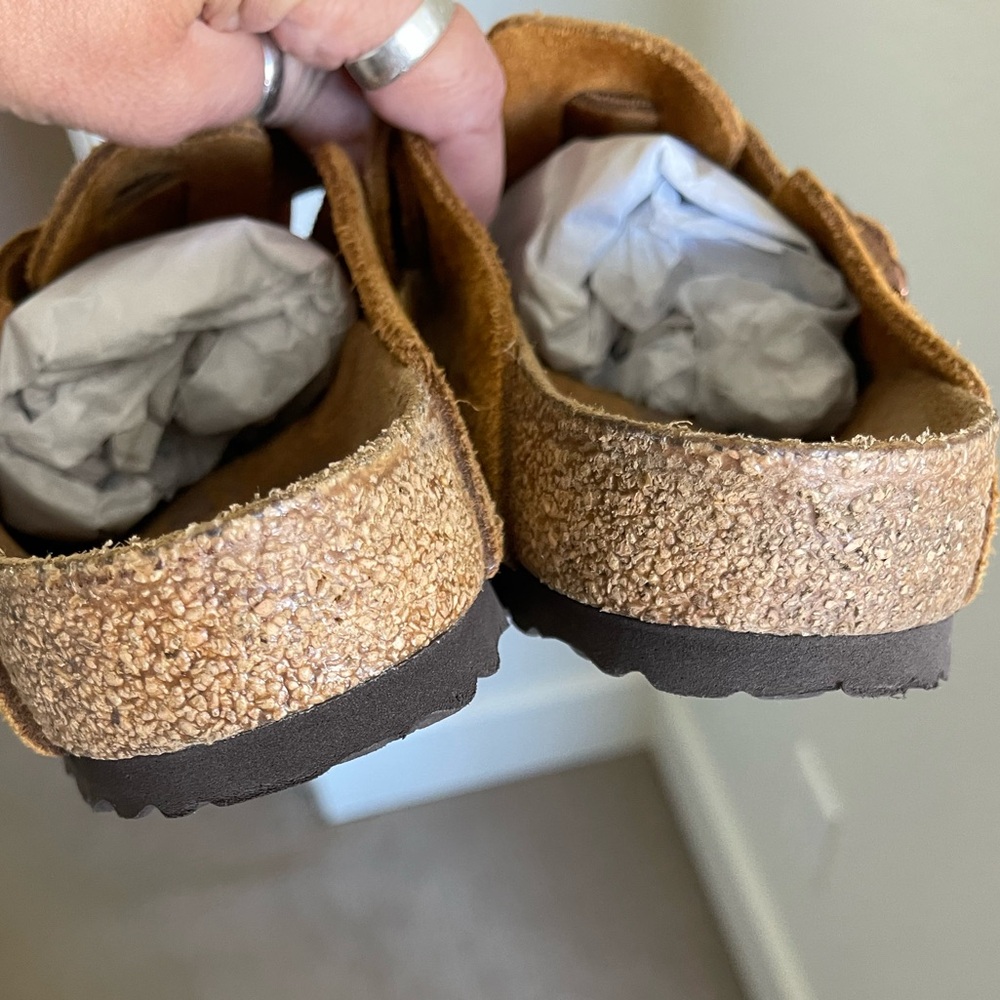 🔴SOLD🔴Birkenstock Boston Soft Footbed In Mink Regular Wide Size 40 US 9-9.5 - Picture 4 of 7